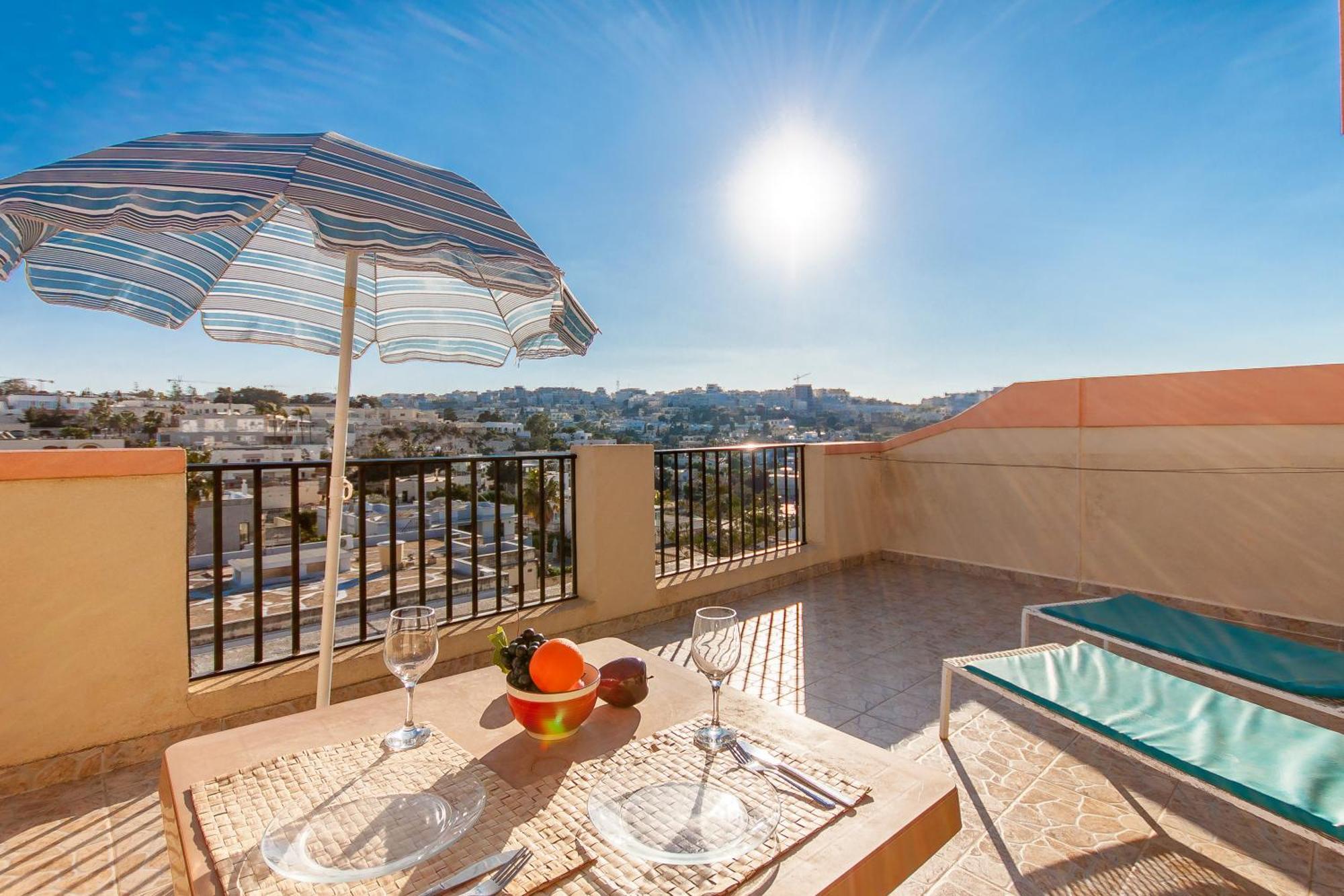 Pool & Sea Merill Apartments Mellieħa Rom bilde