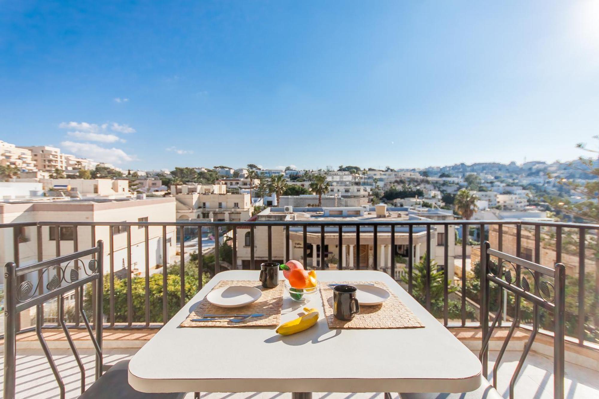 Pool & Sea Merill Apartments Mellieħa Eksteriør bilde
