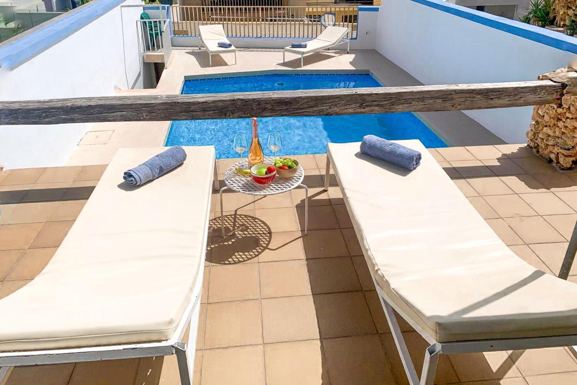 Pool & Sea Merill Apartments Mellieħa Eksteriør bilde